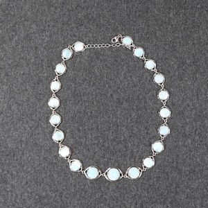 925 sterling silver genuine natural larimar necklace